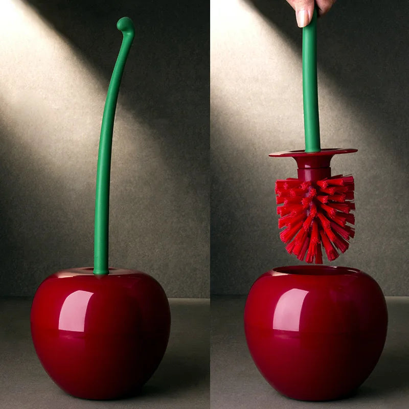 Charming Cherry Toilet Brush Set