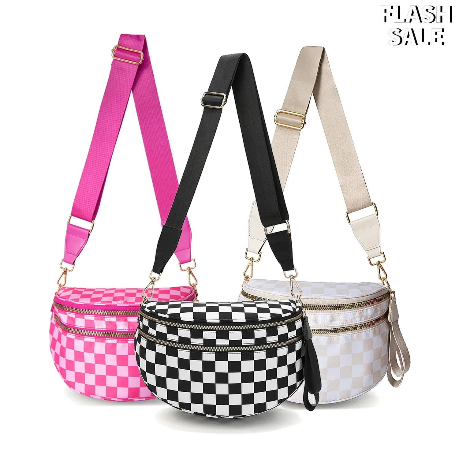 Chic Checkered Travel Bag
