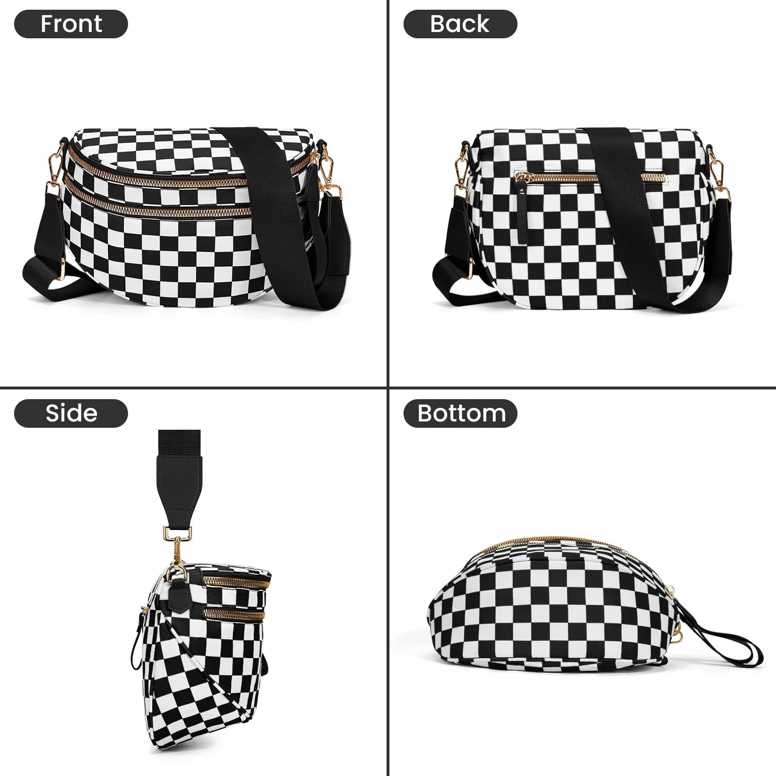 Chic Checkered Travel Bag