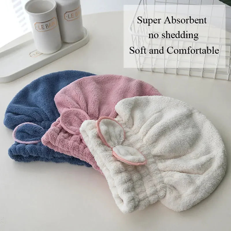 Quick-Dry Hair Wrap Cap