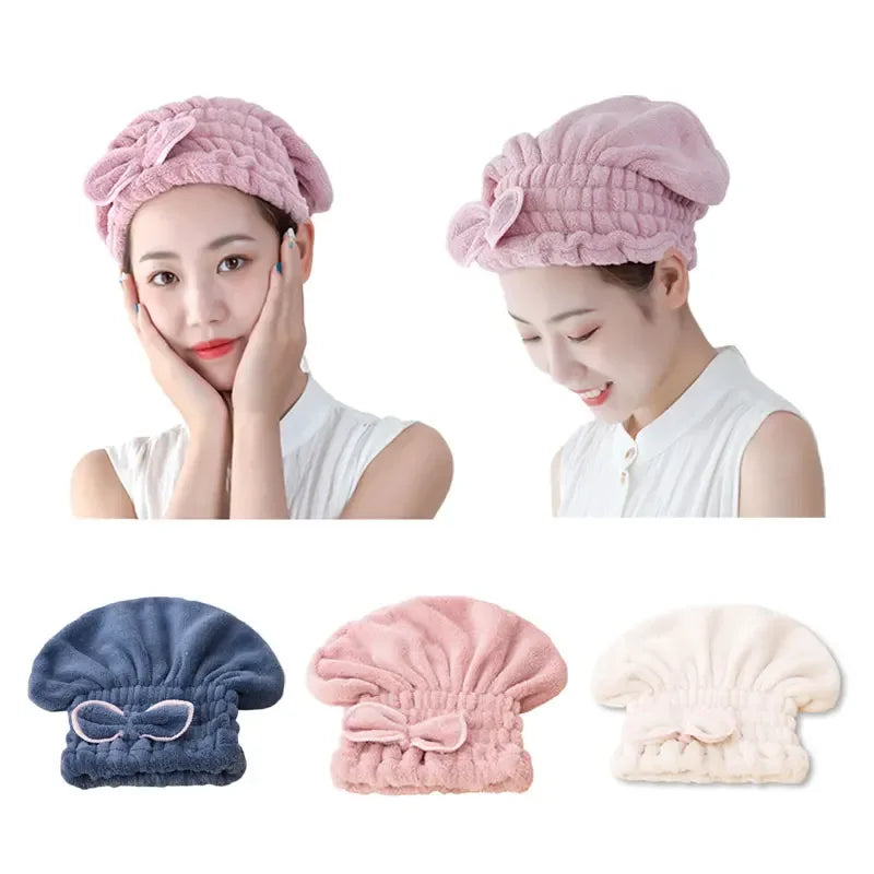 Quick-Dry Hair Wrap Cap