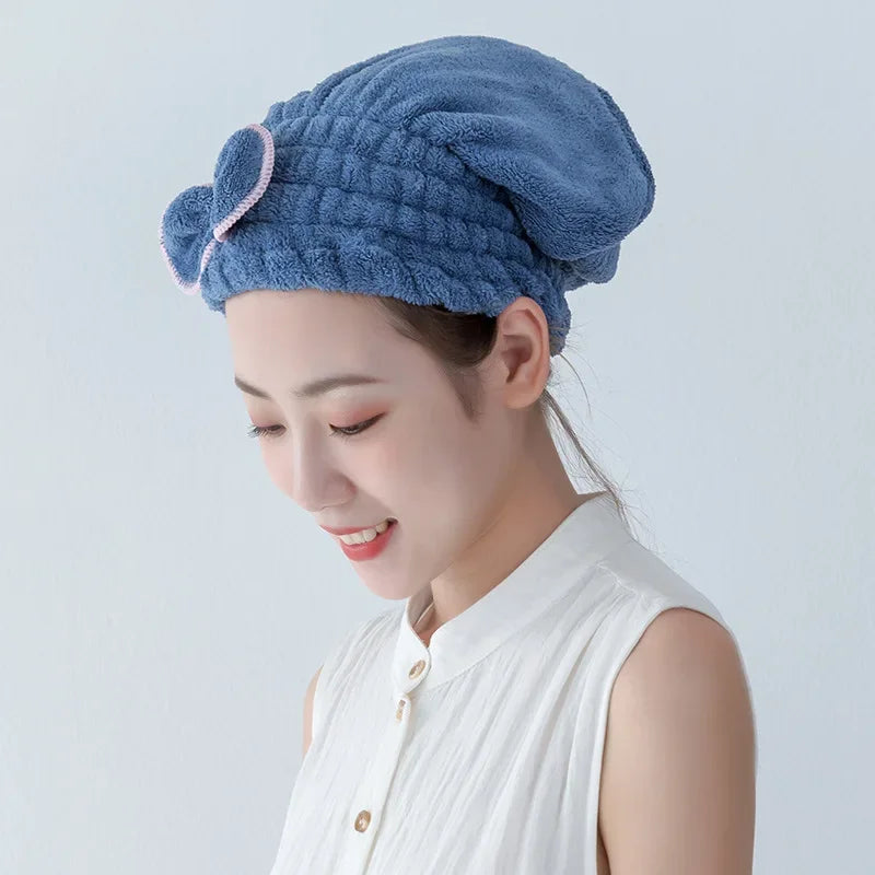 Quick-Dry Hair Wrap Cap