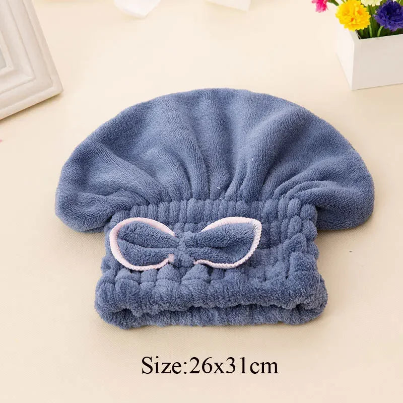 Quick-Dry Hair Wrap Cap