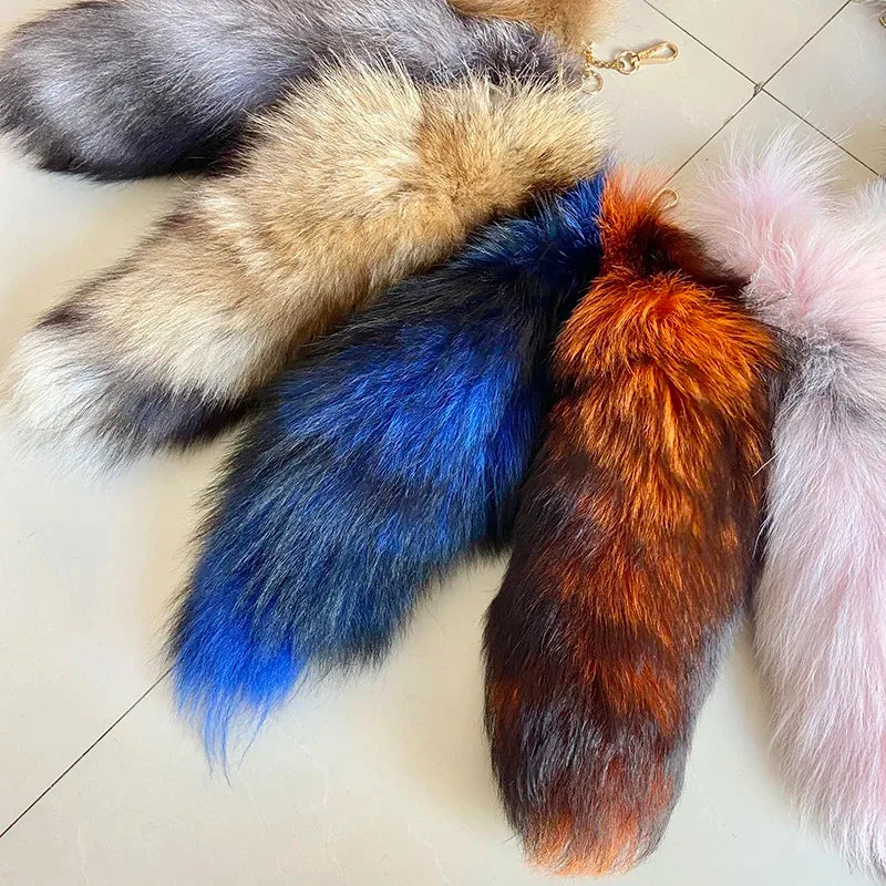 Chic Fox Tail Bag Charm