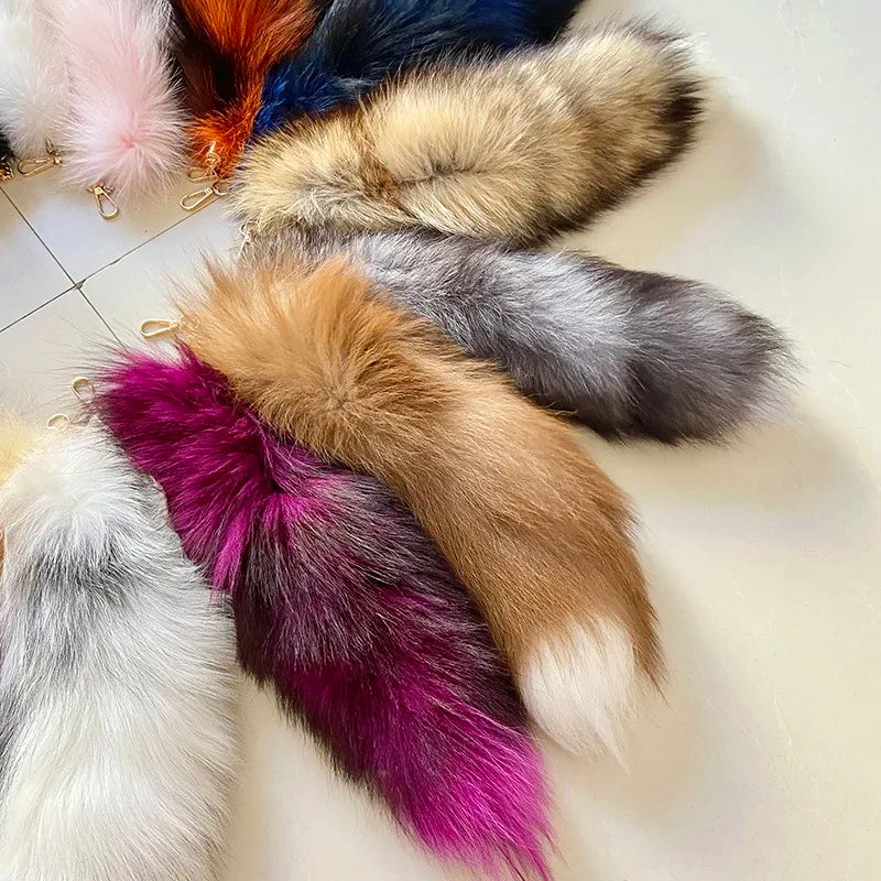 Chic Fox Tail Bag Charm