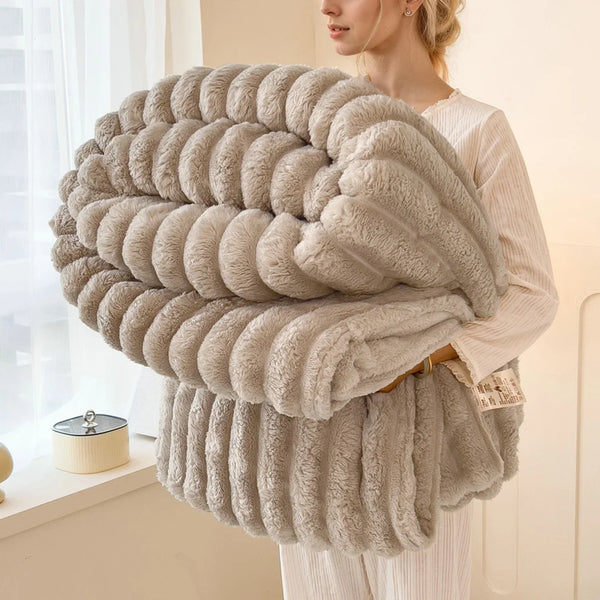 Cozy Nordic Flannel Throw