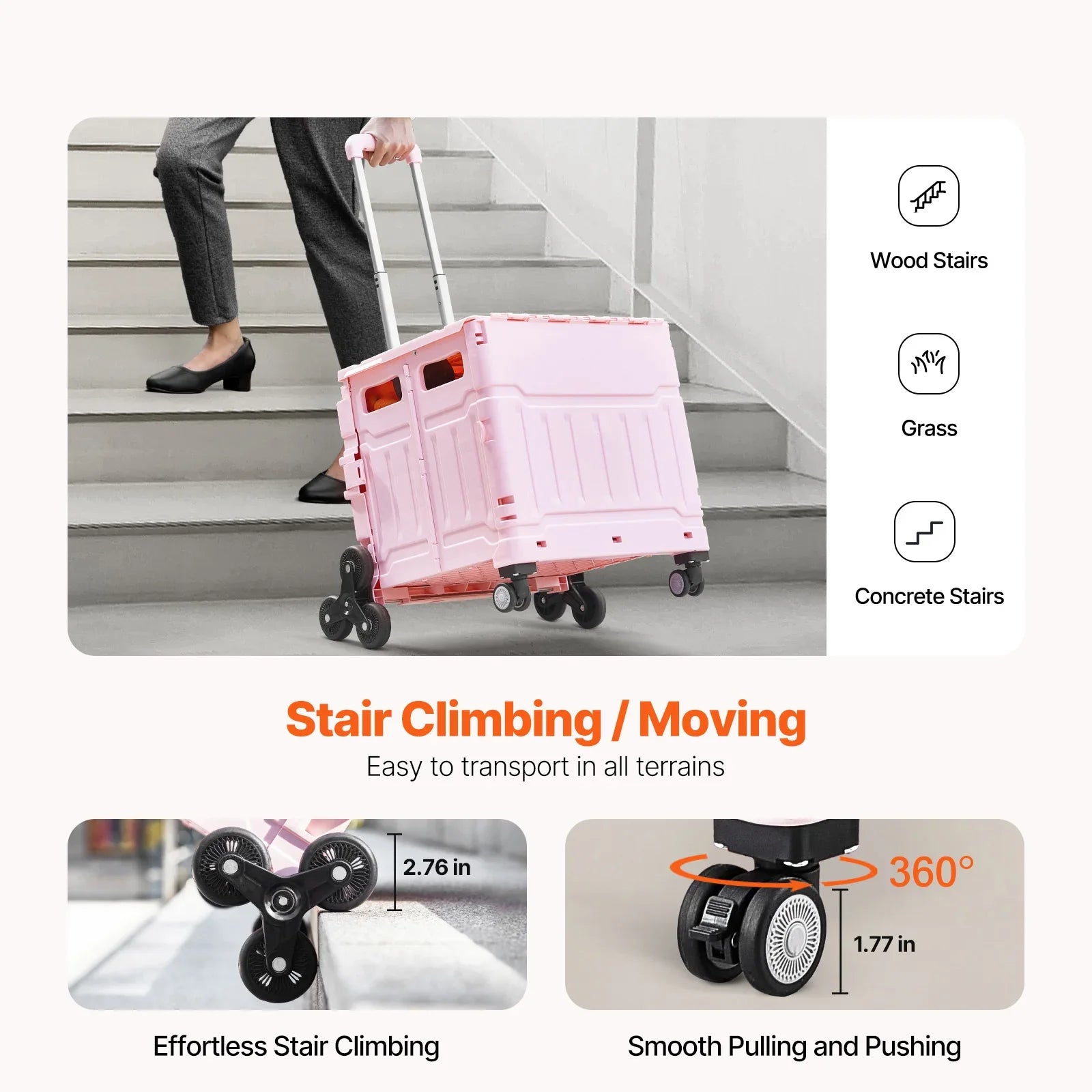 Stair Climbing Helper Cart
