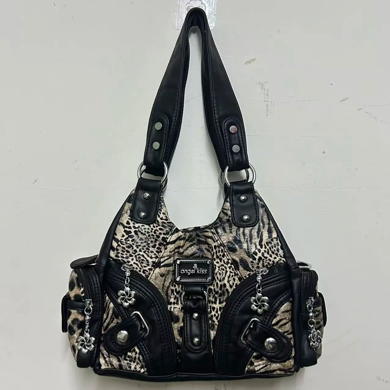 Retro Leopard Shoulder Bag