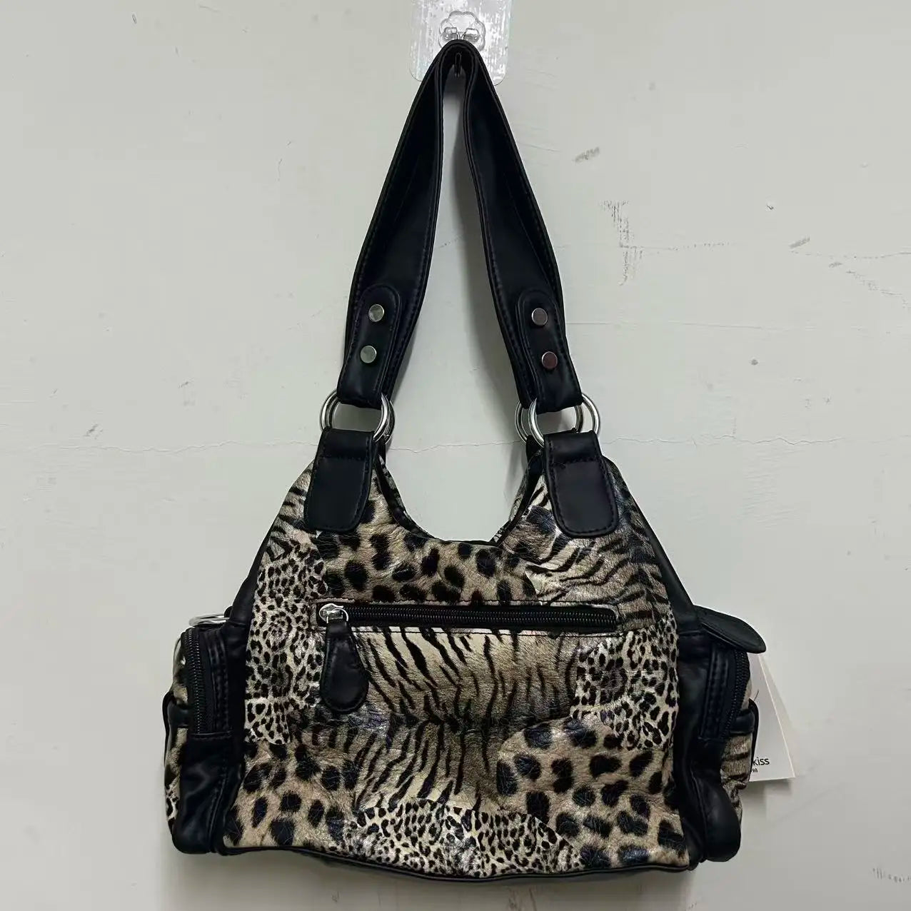 Retro Leopard Shoulder Bag
