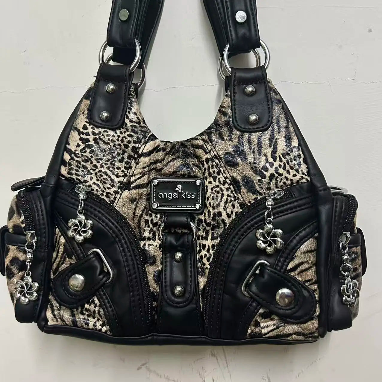 Retro Leopard Shoulder Bag